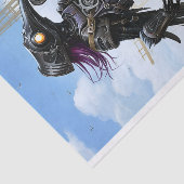 Mechanischer Raps mit druckbarem Steampunk, rechts Seidenpapier (Ausschnitt)