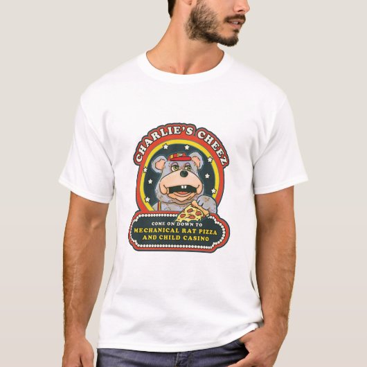 Mechanischer Rat Pizza & Child Casino T - Shirt (Vorderseite)