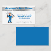 Mechanischer Reparaturservice für Cartoon Auto Typ Visitenkarte (Vorne/Hinten)