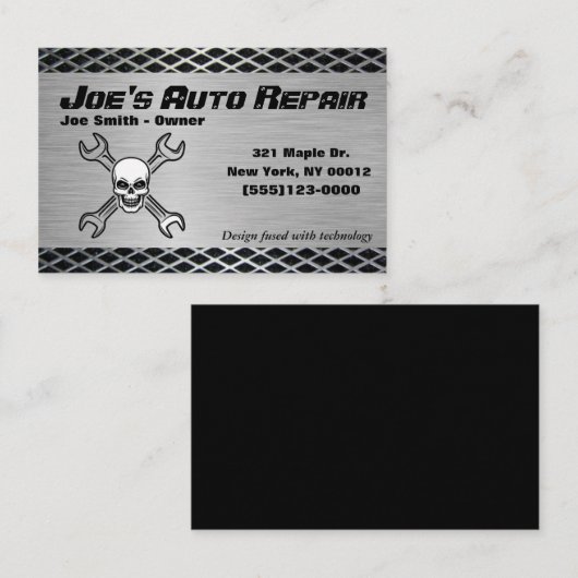 Mechanischer Reparaturservice für das Auto von Sku Visitenkarte (Vorne/Hinten)