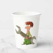 Mechanischer Riesenspanner Pappbecher (Vorderseite)