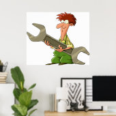 Mechanischer Riesenspanner Poster (Heimbüro)