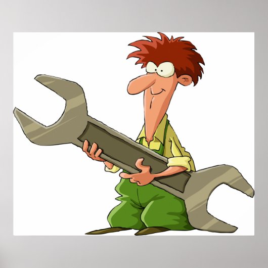 Mechanischer Riesenspanner Poster (Vorne)