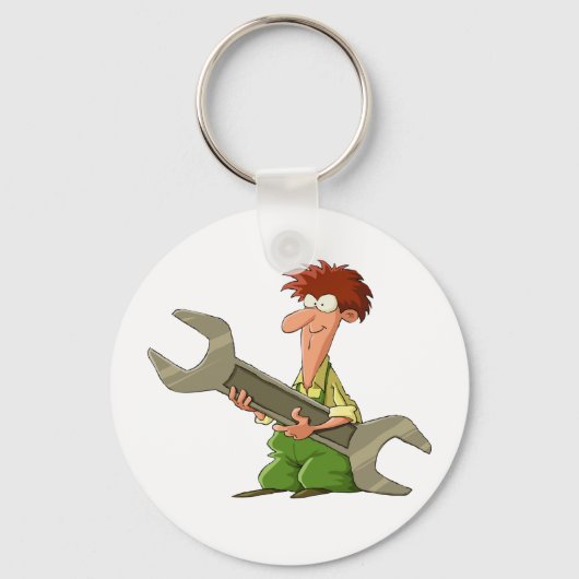 Mechanischer Riesenspanner Schlüsselanhänger (Rückseite)