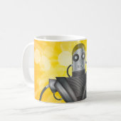 Mechanischer Roboter-Cartoon Kaffeetasse (Vorderseite Links)