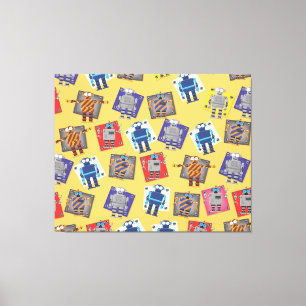 Mechanischer Roboter-Cartoon Leinwanddruck