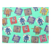 Mechanischer Roboter-Cartoon Notizblock (Vorderseite)