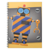Mechanischer Roboter-Cartoon Notizblock (Vorderseite)