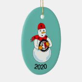 Mechanischer Snowman Keramik Ornament (Rechts)