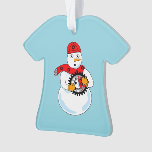 Mechanischer Snowman Ornament (Vorderseite)