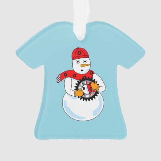 Mechanischer Snowman Ornament (Vorderseite)