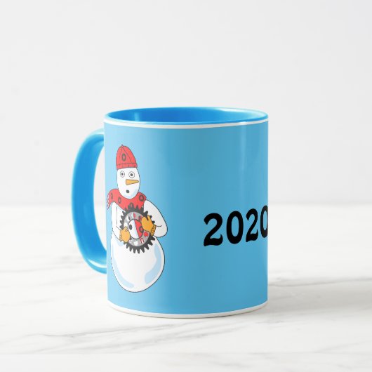Mechanischer Snowman Tasse (Vorderseite Links)