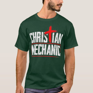 Mechanischer Spaß Christliches Inspirationskreuz T-Shirt