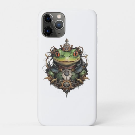 "Mechanischer Sprung: Der Steampunk-Grüner Frosch" Case-Mate iPhone Hülle (Rückseite)