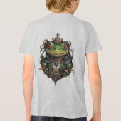 "Mechanischer Sprung: Der Steampunk-Grüner Frosch" Tri-Blend Shirt (Rückseite)
