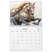 Mechanischer Steampunk-Stil Kalender (Feb 2027)