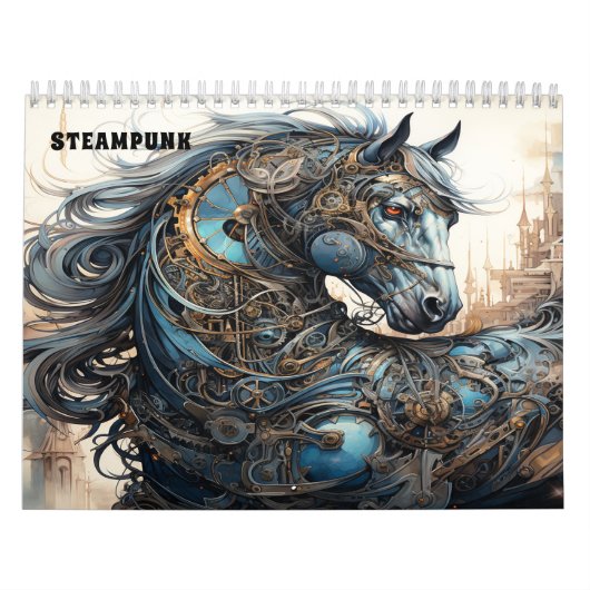 Mechanischer Steampunk-Stil Kalender (Titelbild)