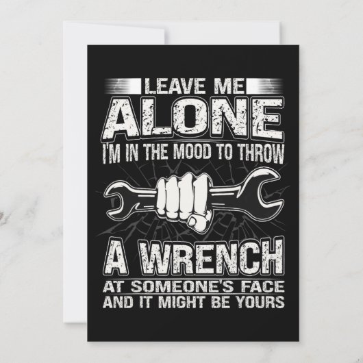 Mechanischer Typ Garage 20 Einladung (Rückseite)