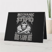 Mechanischer Typ I Cant Fix Stupid Karte (Rückseite)