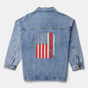 Mechanischer Vater des Patriotic Mechanics Worksho Jeansjacke