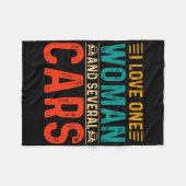 Mechanischer Vater I Liebe 1 Frau und mehrere Auto Fleecedecke (Vorderseite (Horizontal))