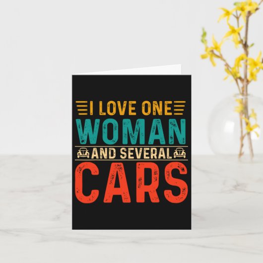 Mechanischer Vater I Liebe 1 Frau und mehrere Auto Karte (Gelbe Blume)