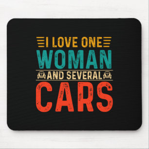 Mechanischer Vater I Liebe 1 Frau und mehrere Auto Mousepad