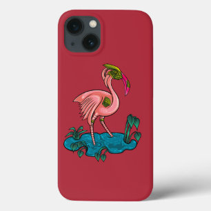 Mechanischer Vogel, rosa Flamingo Mecha-Roboter Case-Mate iPhone Hülle