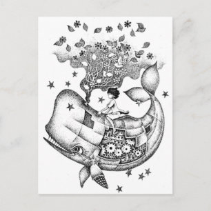 Mechanischer Wal Postkarte