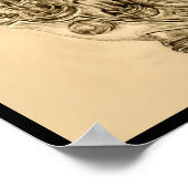 Mechanischer Zeichn von Steampunkdrucken für das m Poster (Ecke)