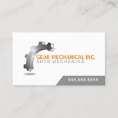 Mechanisches 3D-Getriebe Visitenkarte (Vorderseite)