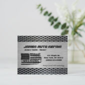 Mechanisches amerikanisches Auto Reparatur-Geschäf Einladung (Stehend Vorderseite)