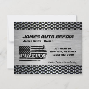 Mechanisches amerikanisches Auto Reparatur-Geschäf Einladung