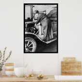 Mechanisches Auto für Frauen 1925 Poster (Küche)