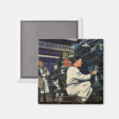 Mechanisches Auto für Vintage Unternehmen, Reparat Magnet (Vorderseite/Rückseite)