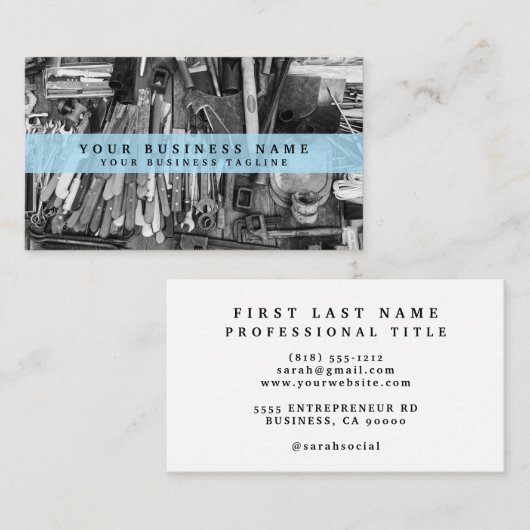 Mechanisches Auto Motorrad Handyman Visitenkarte (Vorne/Hinten)