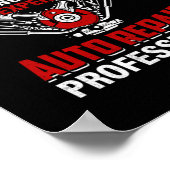 Mechanisches Auto Nr. 1 Sachverständiger Poster (Ecke)