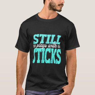 Mechanisches Auto-Rennen für den Typ mit Stic T-Shirt