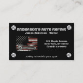 Mechanisches Auto Reparatur amerikanisches Flag-To Visitenkarte (Vorderseite)