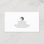 Mechanisches Auto Reparatur Kolbengetriebe Visitenkarte (Rückseite)