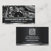 Mechanisches Auto Reparatur Motor QR Code Visitenkarte (Vorne/Hinten)