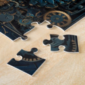 Mechanisches Blaues Schmetterlingspuzzle Puzzle (Seite)