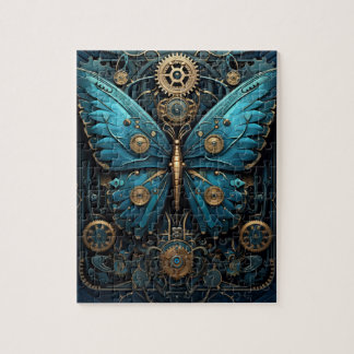 Mechanisches Blaues Schmetterlingspuzzle Puzzle