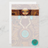 "Mechanisches Briefpapier des Engels-I" (Vorne/Hinten)