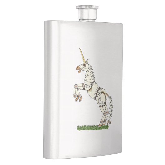 Mechanisches Einhorn Flachmann (Rechts)