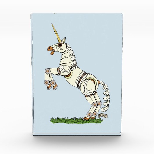 Mechanisches Einhorn Fotoblock (Vorderseite)