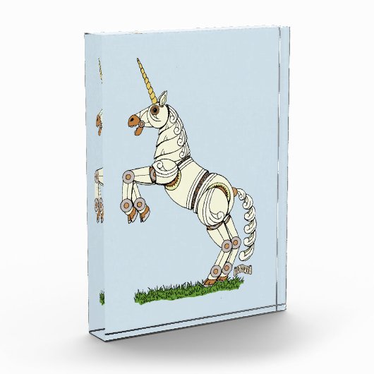 Mechanisches Einhorn Fotoblock (Links)