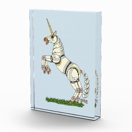 Mechanisches Einhorn Fotoblock (Rechts)