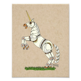 Mechanisches Einhorn Fotodruck