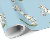 Mechanisches Einhorn Geschenkpapier (Rolleneckpunkt)